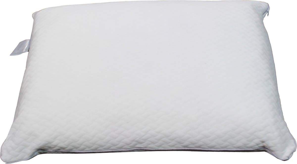 Polydaun Hoofdkussen - Traagschuim - 65x50x15 cm - medium - wit