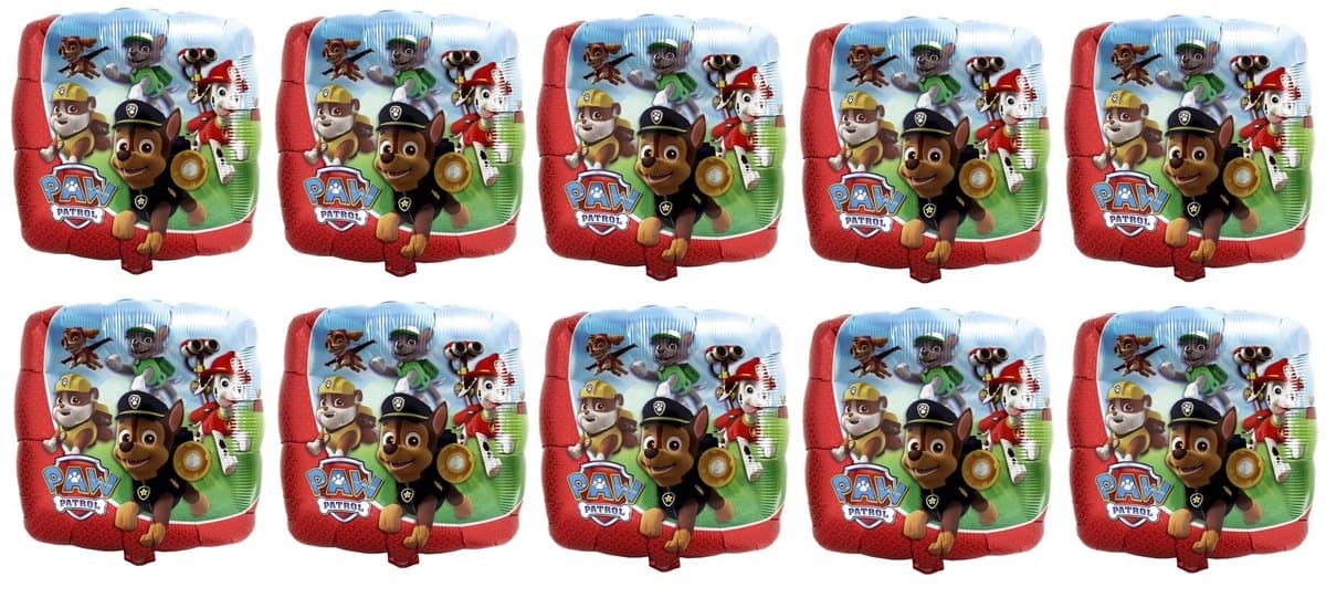 Amscan - Paw Patrol - Folie ballon - 10 Stuks - 23Cm - Leeg.