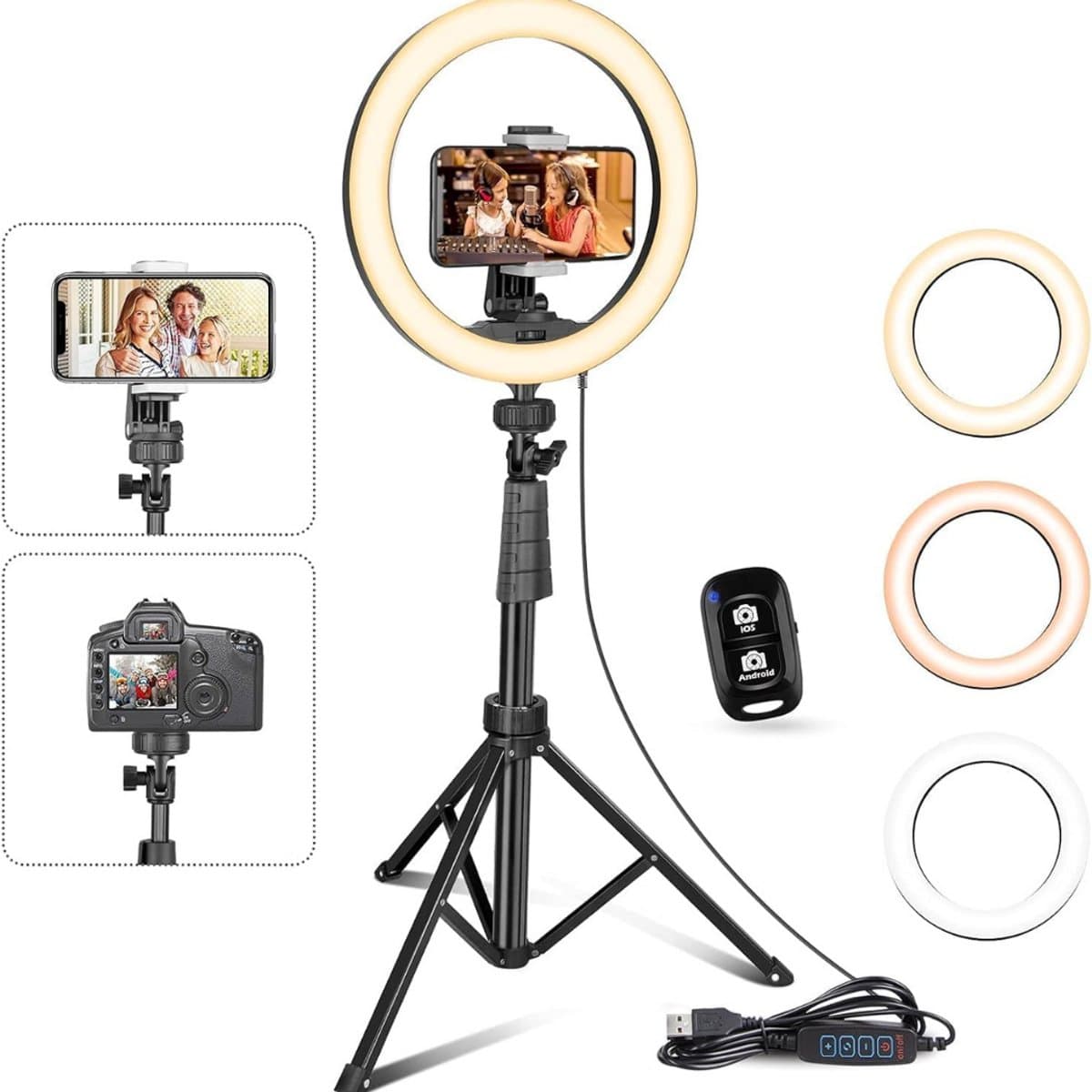 ApexArte® Ringlamp met Statief - Ring Light - Verstelbaar - Led Verlichting