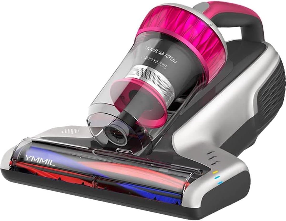 Draagbare stofzuiger mijtdicht 600 W met UV- en ultrasone sterilisatie - intelligente vuilsensor - dual cyclonic filtersysteem - kwaliteitscertificaat - krachtig en efficiënt
