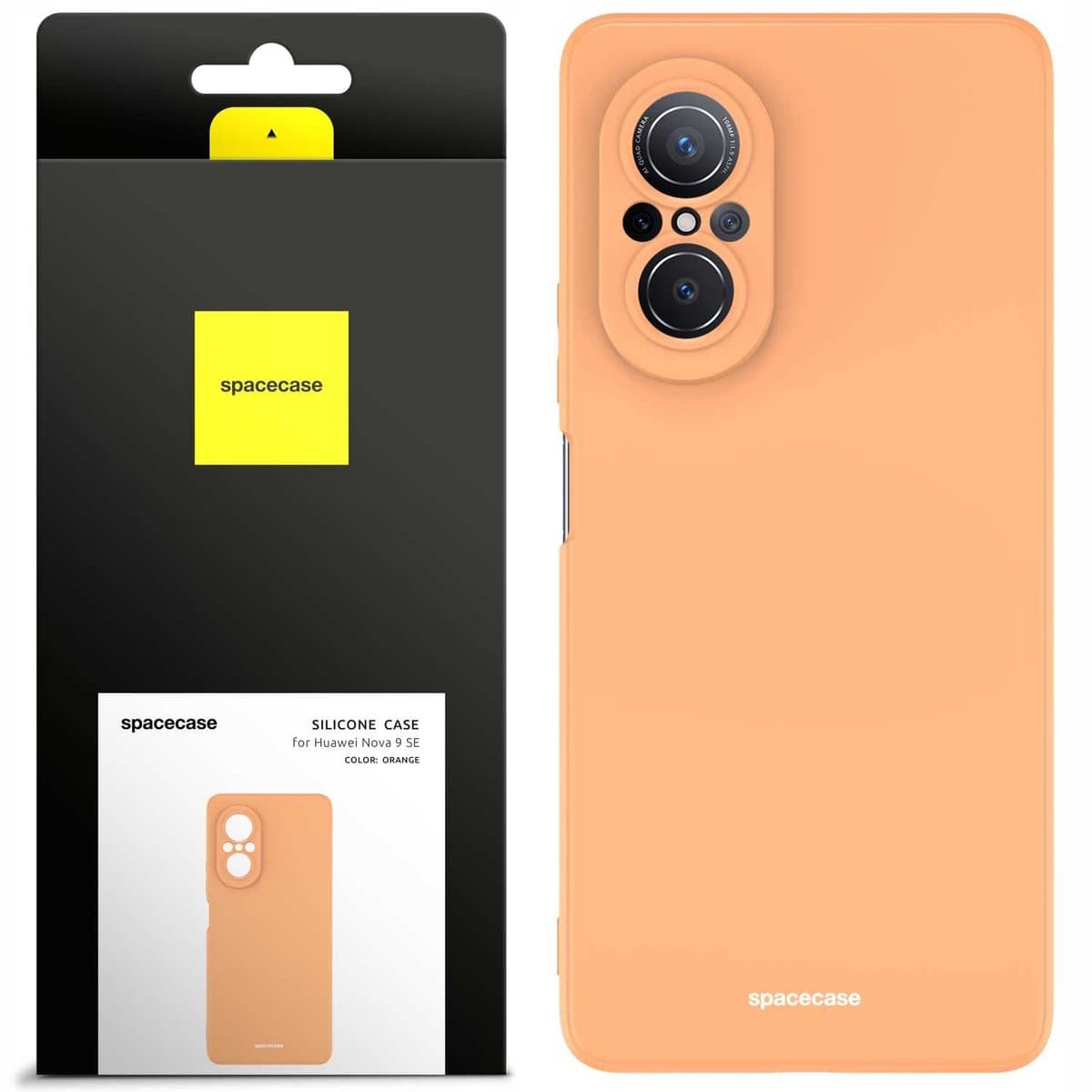 Spacecase Siliconen Case Cover Voor Huawei Nova 9 Se Oranje