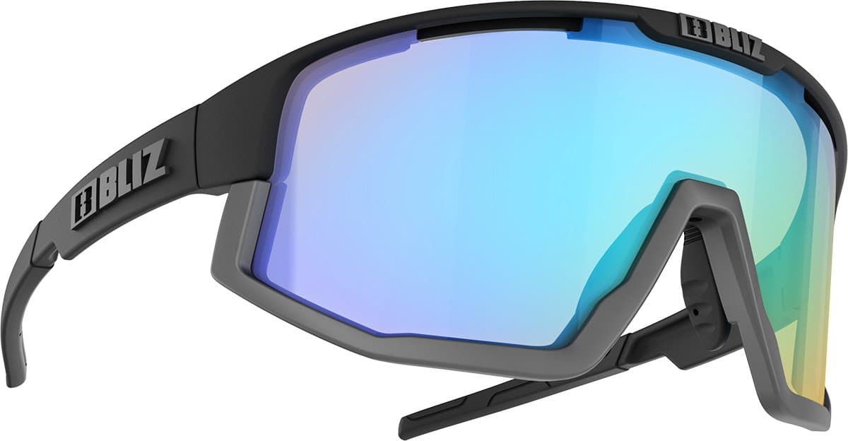 Bliz Vision Sportbril Matte Black Nano Optics Nordic/Coral-Orange Blue Mirror - OZB7001-02