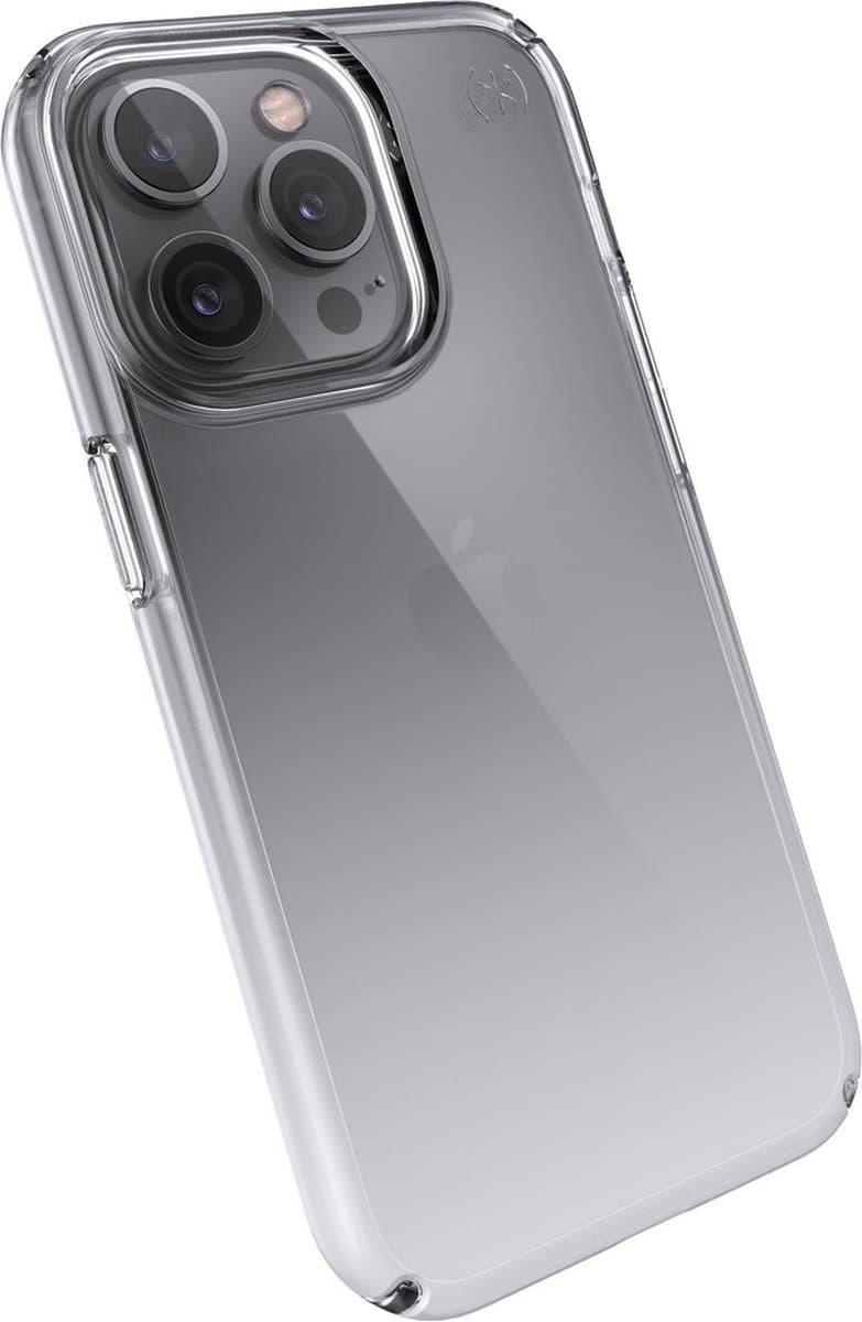 Speck hoesje geschikt voor Apple iPhone 13 Pro - Slank - Kristalhelder - Valbescherming gecertificeerd tot 4 meter - Microban Antibacterieel - Presidio Perfect Clear lijn - Transparant Wit