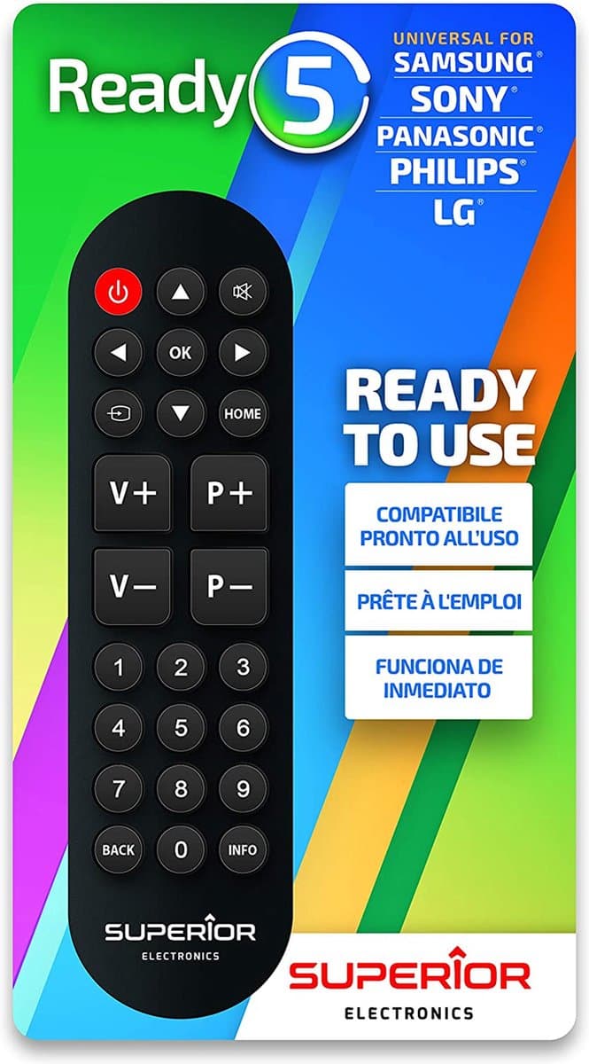 Universele afstandsbediening Ready5 voor TV LG Samsung Sony Panasonic en Philips