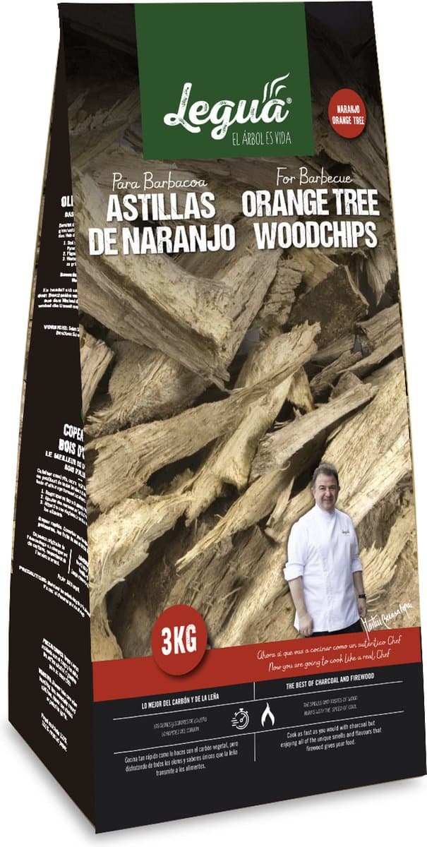 BBQ houtchips Sinaasappel 3kg - Europees en duurzaam geproduceerd