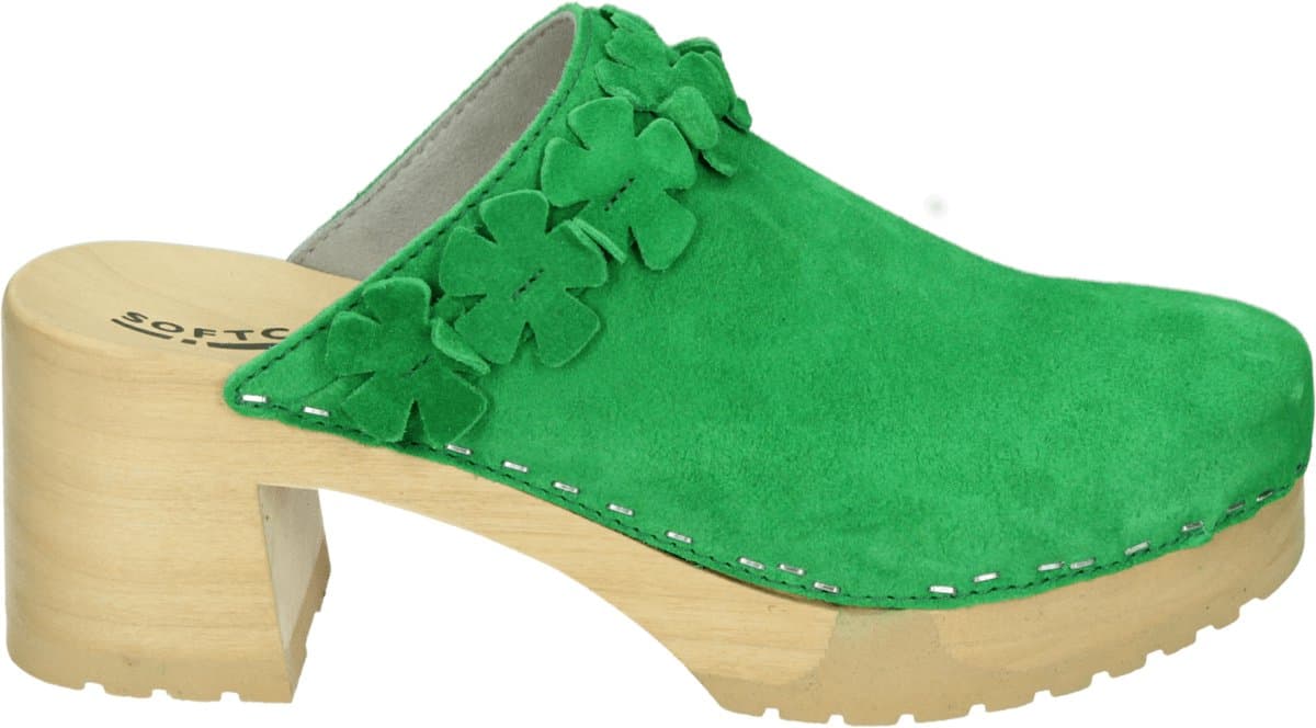 Softclox - S3564 HERMINE - Klompen - Kleur: Groen - Maat: 42