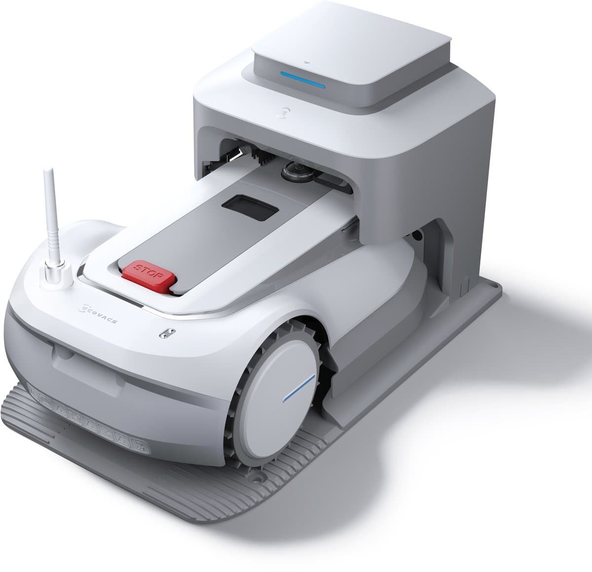 ECOVACS Goat maaimachine G1-800, Automatische maaimachine met navigatiebeacons, AIVI 3D, RTK-navigatie en de mogelijkheid om tot 16 maaizones aan te maken via de mobiele app. Ontgrendel ongeëvenaarde doorkomst in de buitenlucht met onze uitzonderlijke pre