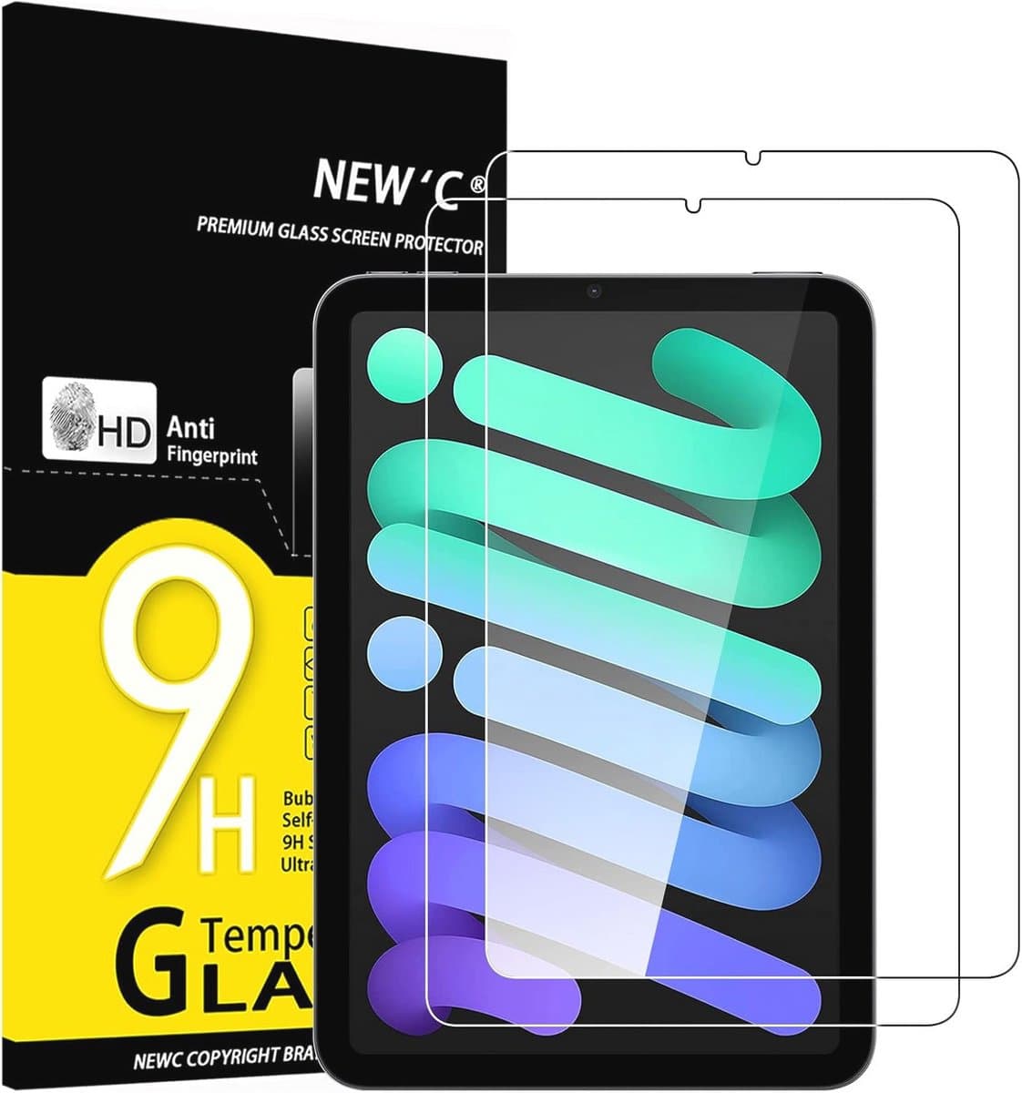 Schermbeschermer voor iPad mini 7 en mini 6 - 2 Stuks, Gehard Glas, Luchtbelvrij, Ultrabestendig