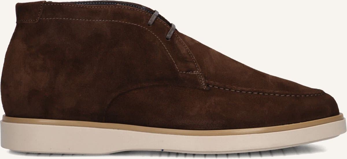 Giorgio - HE56414 - Vrije tijd half-hoogHeren veterschoenHeren sneakers - Kleur: Bruin - Maat: 45