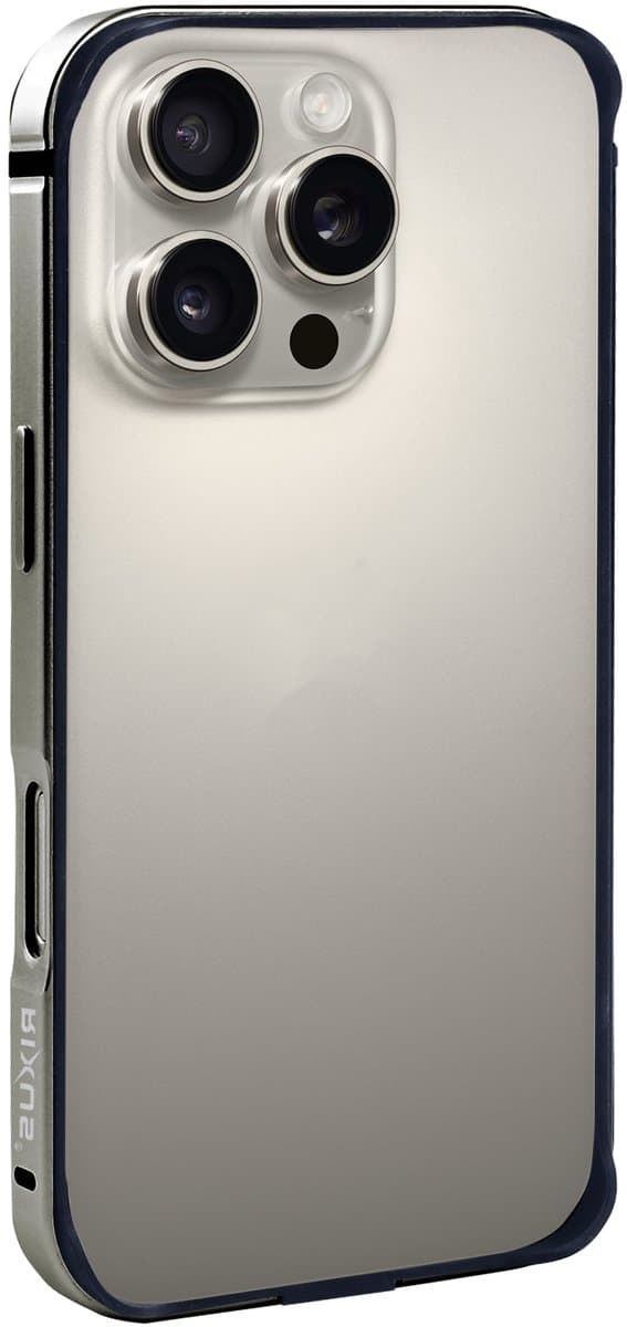 Rixus Crash Guard Case For Apple iPhone 16 Pro Max Natural Titanium