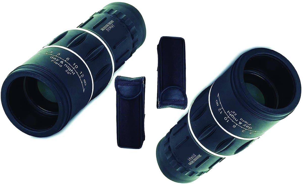Monoculaire Verrekijkers 16 X 52 - Set van 2 met Nachtfunctie - Gepantserde Lens - Ideaal voor Kamperen - ShopVlot
