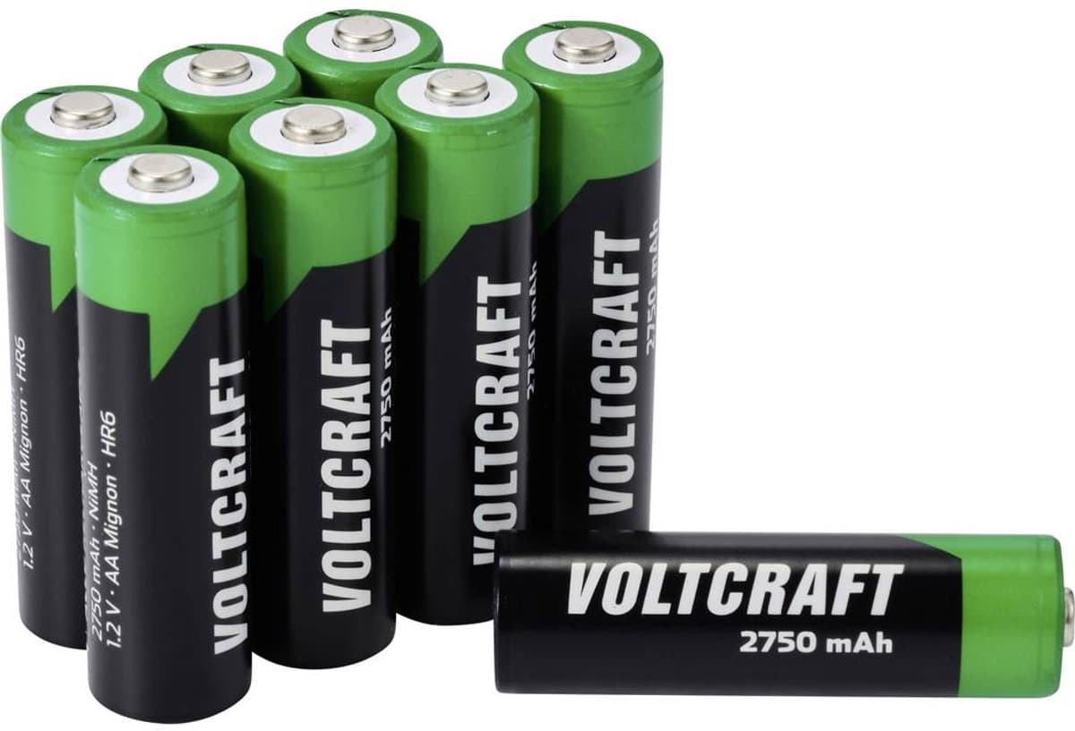 VOLTCRAFT VC-16044360 Oplaadbare AA batterij (penlite) NiMH 2750 mAh 1.2 V 8 stuk(s)
