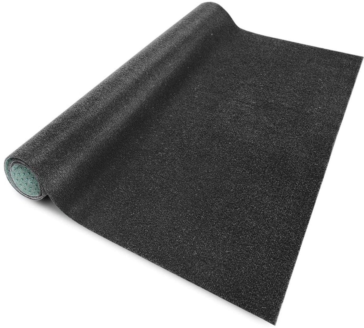 FLOORDIREKT Gazontapijt Farbwunder - Antraciet - Ideaal voor Balkon en Terras - 100 x 100 cm