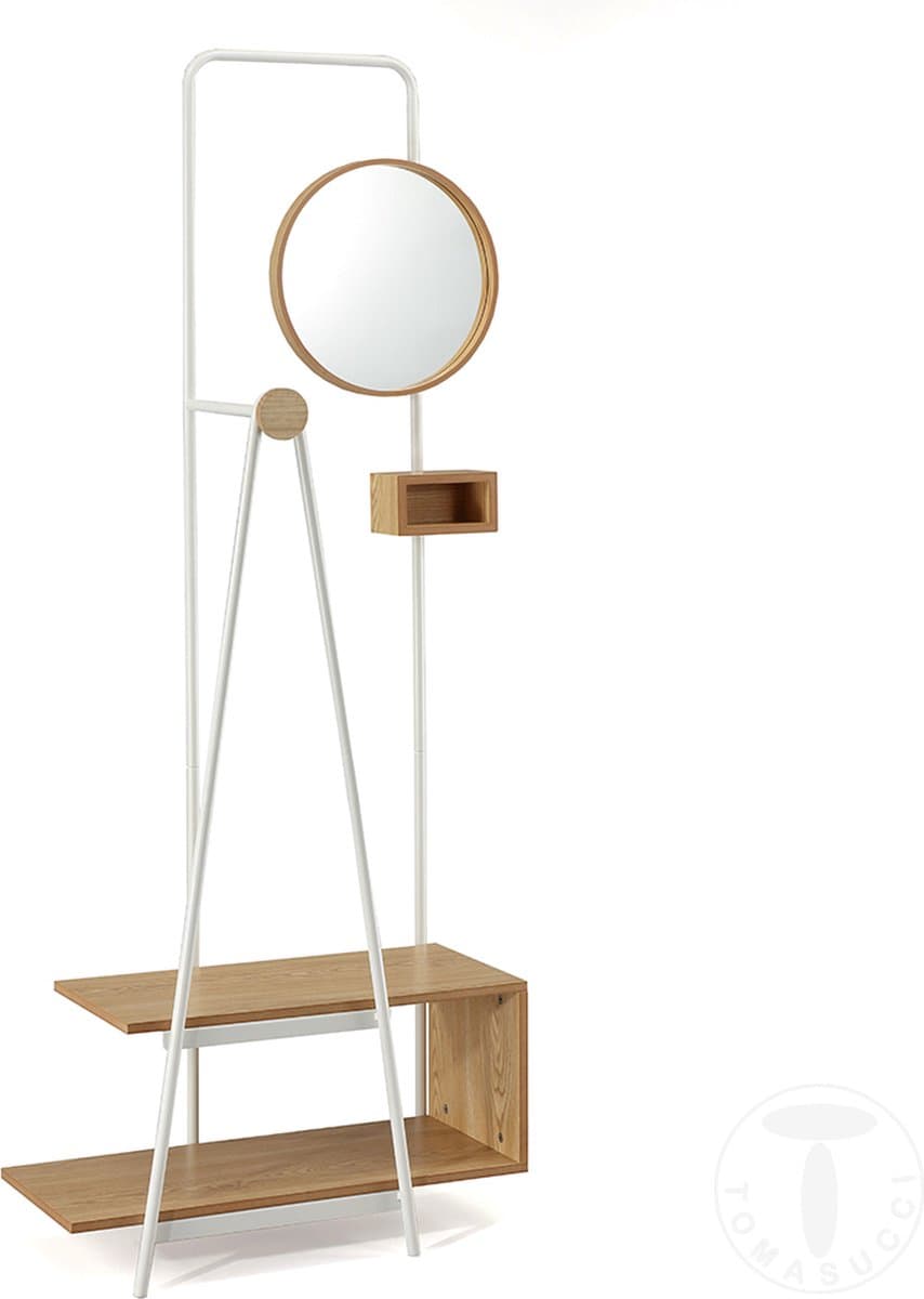 Tomasucci NATHAN spiegel multifunctionele kleerhanger schoenenrek halmeubel kapstok
