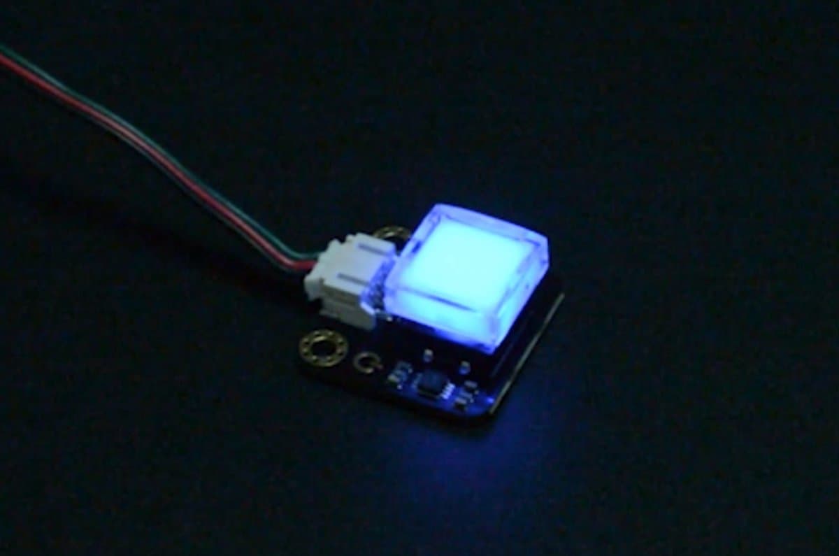 Gravity: LED-schakelaar vierkant voor Arduino / micro:bit DFR0789