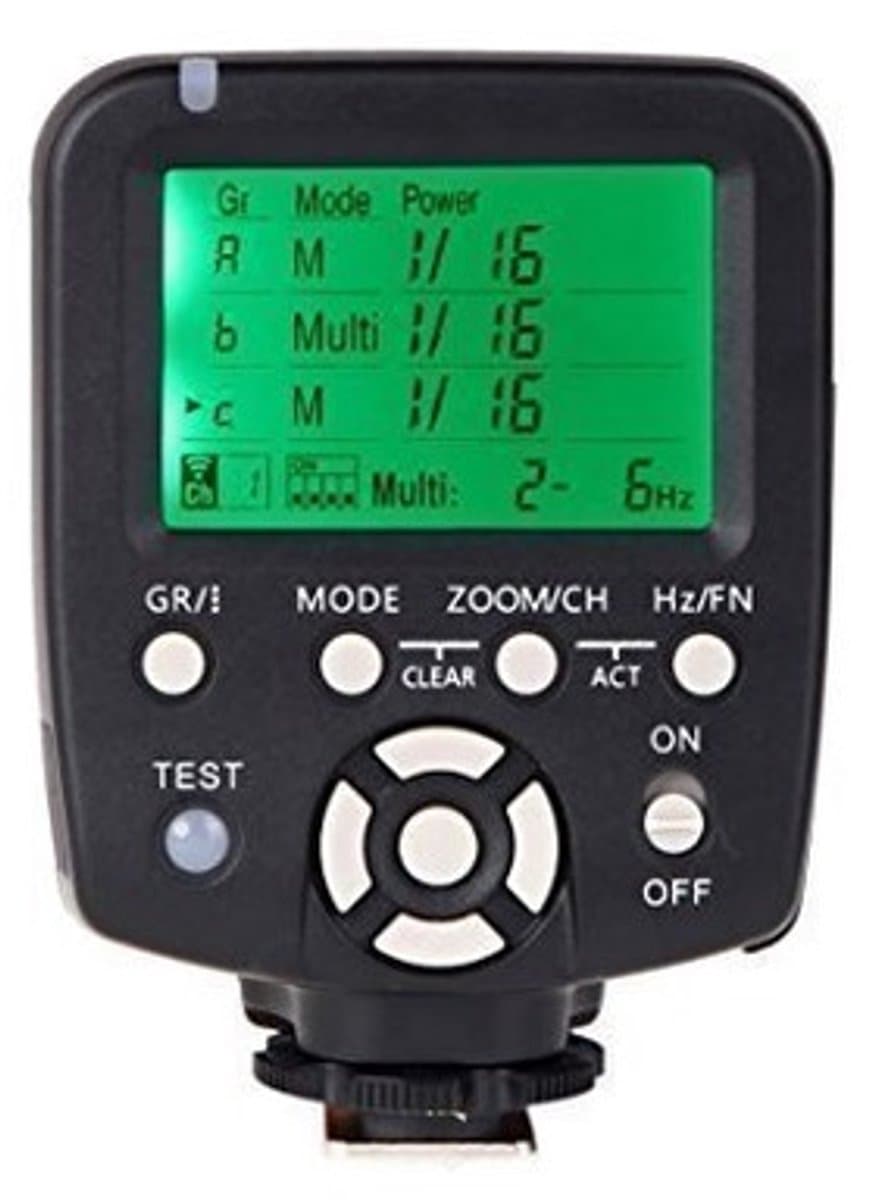 Solidchoice - Dailygoody - Handmatige Flitscontroller - Draadloze Afstandsbediening - Groot LCD-scherm - Flitskracht en Zoom - Geschikt voor Canon - Inclusief