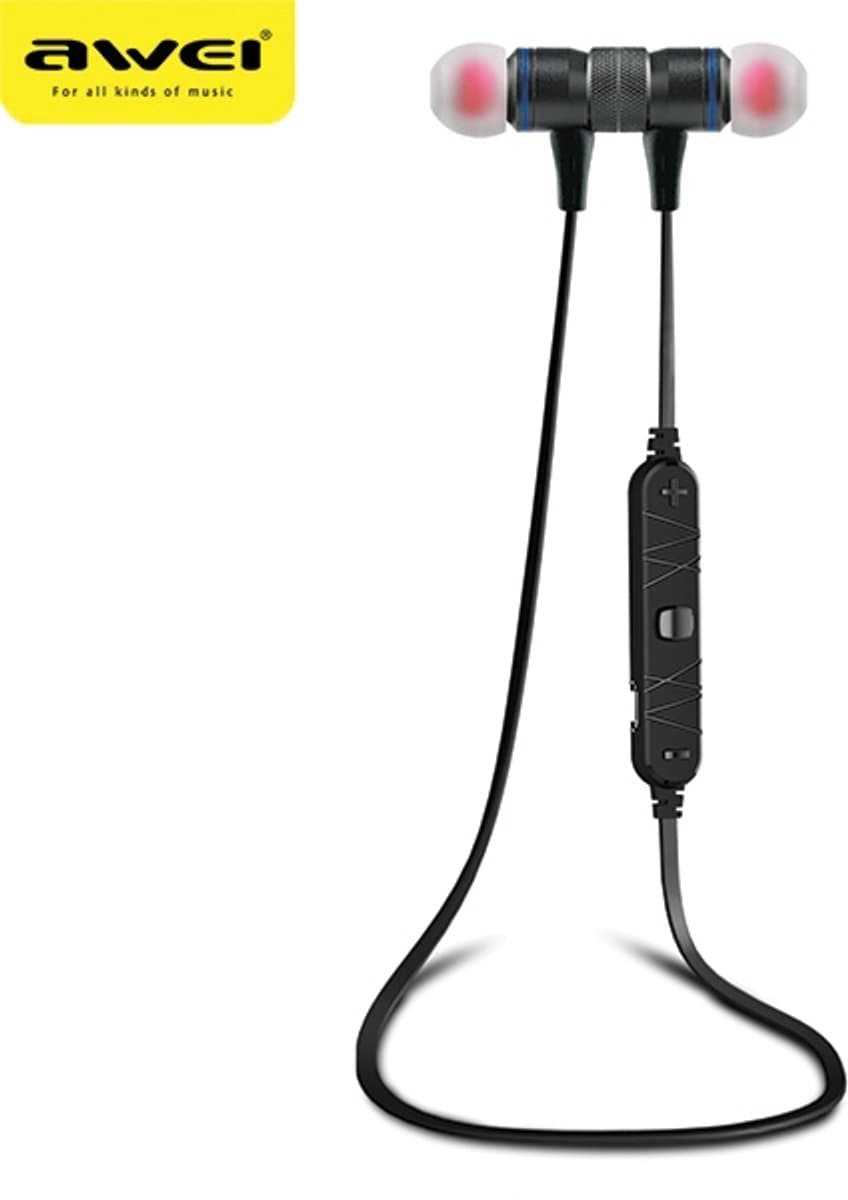 AWEI Sport - Bluetooth Hoofdtelefoon - Magnetisch - Zwart