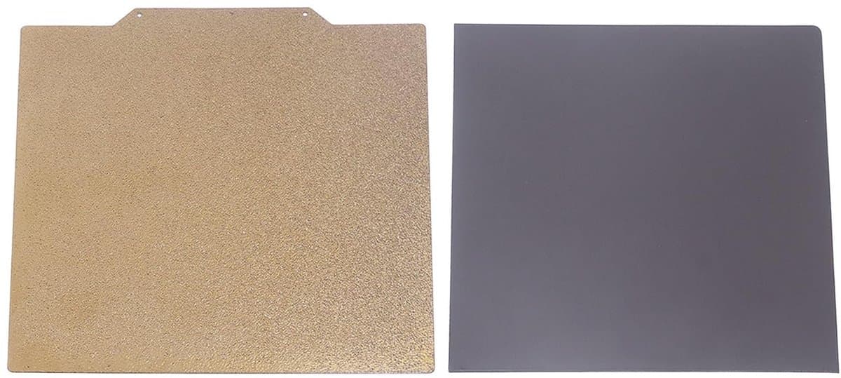 Allecto - PEI-printblad 355 mm x 355 mm - 3-in-1 gestructureerd - Flexibel en afneembaar - Geschikt voor 3D-printer - Diverse materialen - Innovati...