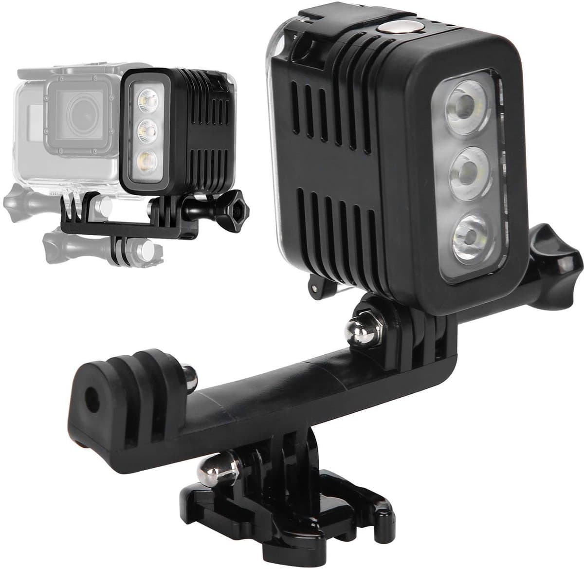 VT Goods - Onderwaterverlichting - Duiklicht 45m - Waterdicht en lichtsterk - Kunststof - LED Video Invullicht - Geschikt voor actiecamera's - Compa...