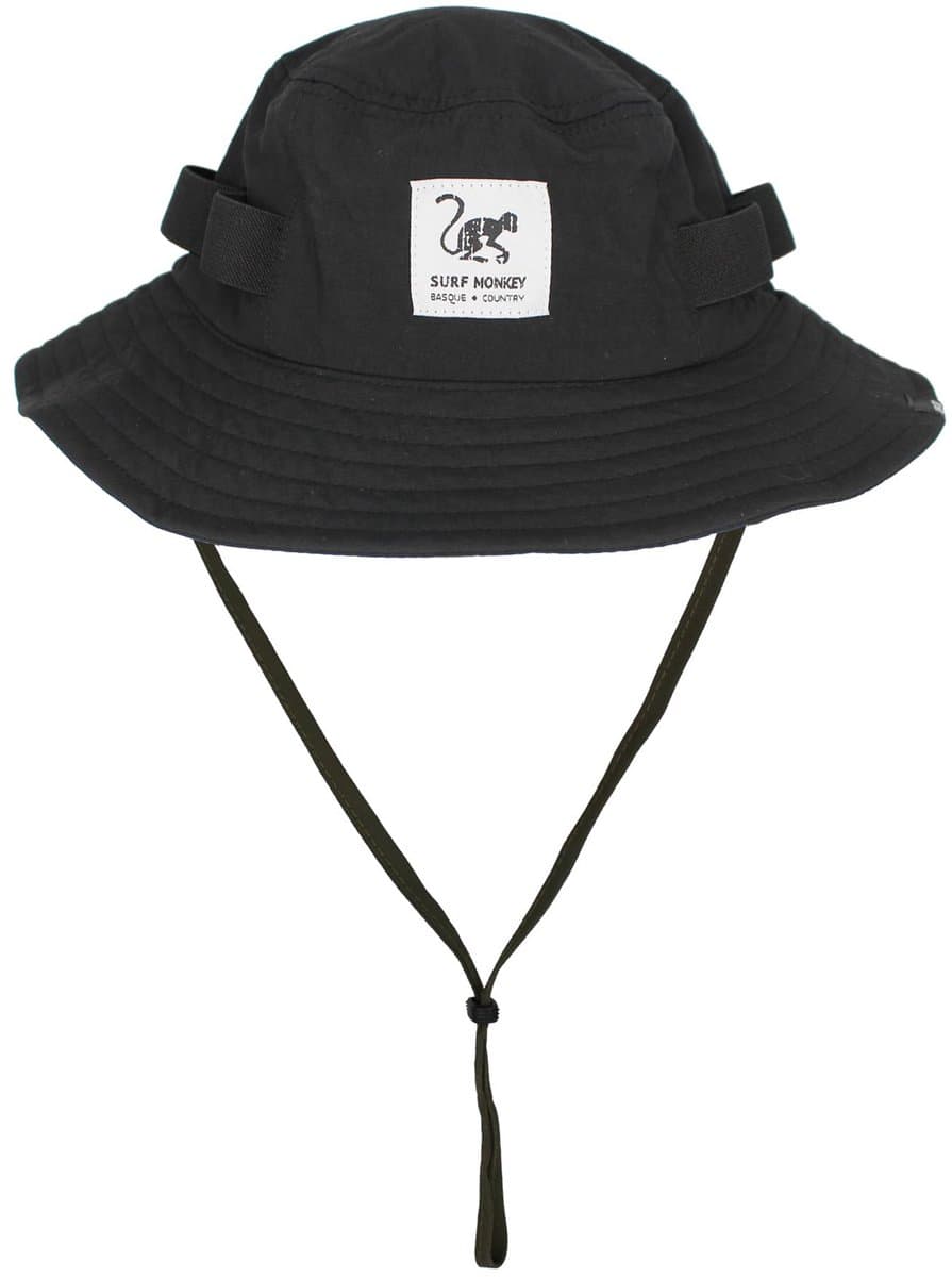 Safarihoed met trekkoord - UPF50 / Waterdicht - Maten L-XL (Zwart)