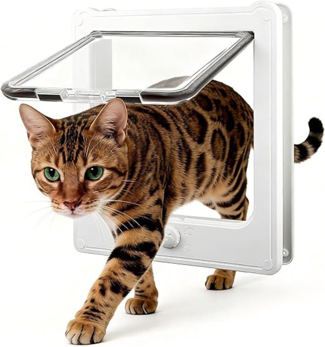 RUX® Kattenluik met Tunnel - Kattenluik - Kattenluik met Tunnel Petsafe - Wit - 28cm x 24cm x 6cm