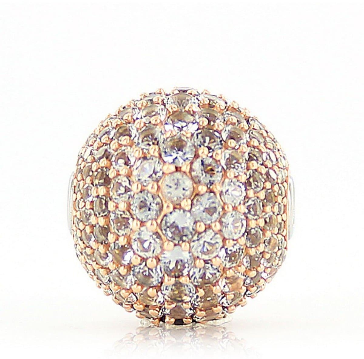 Luna-Pearls - 656.0843 - Sieradensluiting - Dames - 925er Zilver roséve Roségouduld - Zirkonia - 15mm