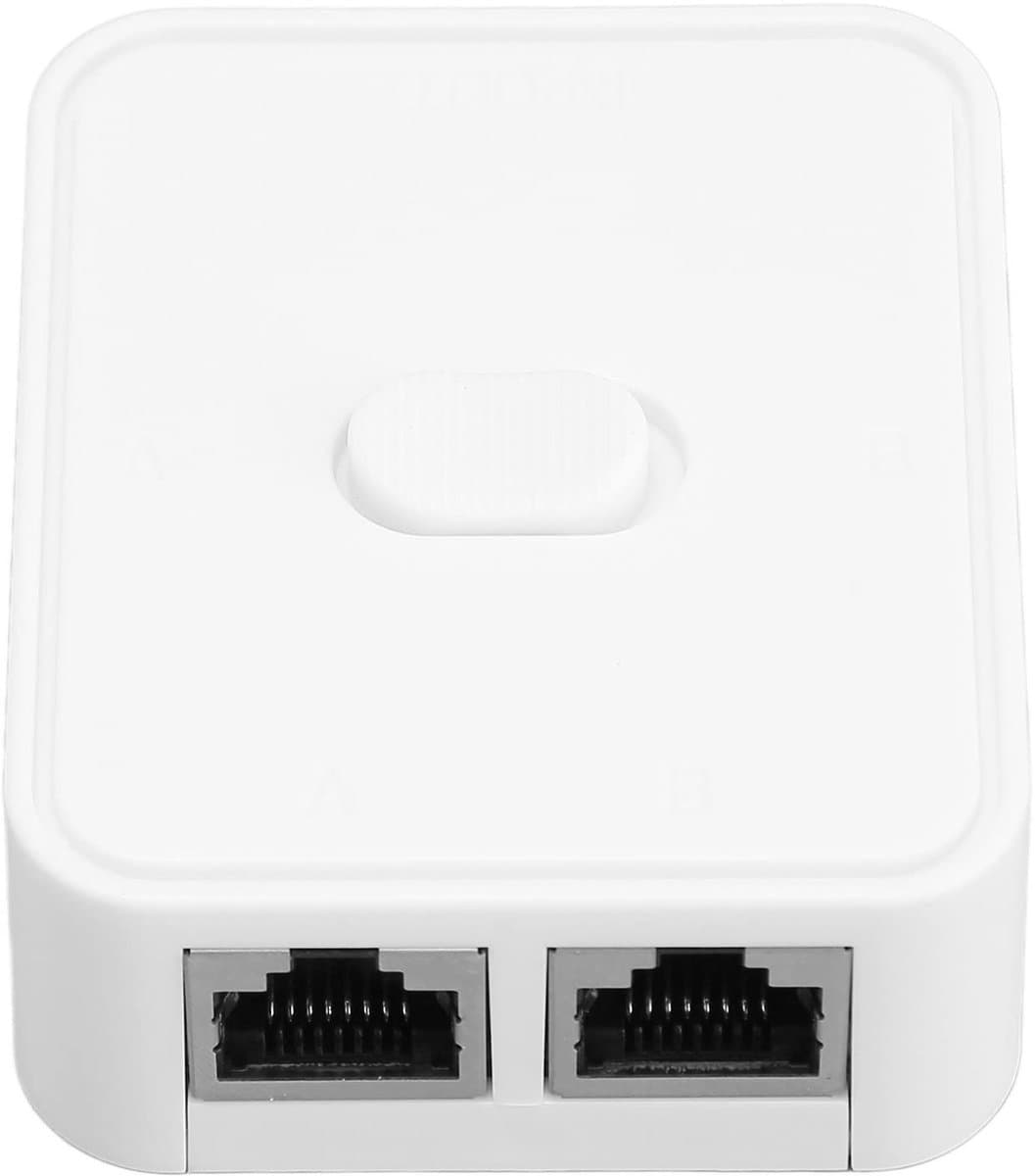 VT Goods - 2-Poorts Gigabit Ethernet Switch - PoE-compatibel - Stille werking - Wit - Netwerkhub voor desktop en wandmontage - 1000 Mbps