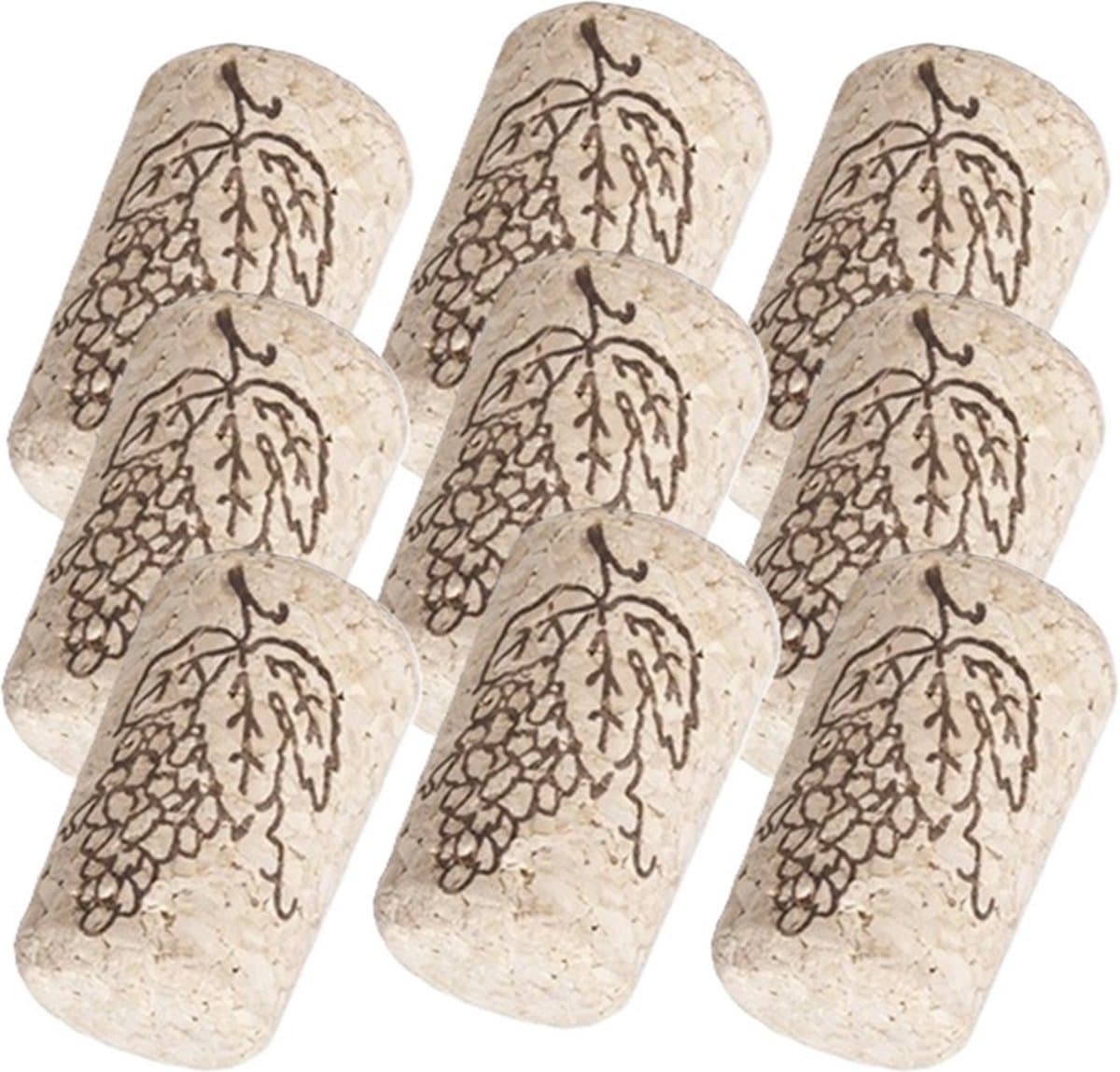 CM Hobby/diy wijn kurken - 18x - 2,5 x 4 cm - knutsel kurk - hobby en creatief