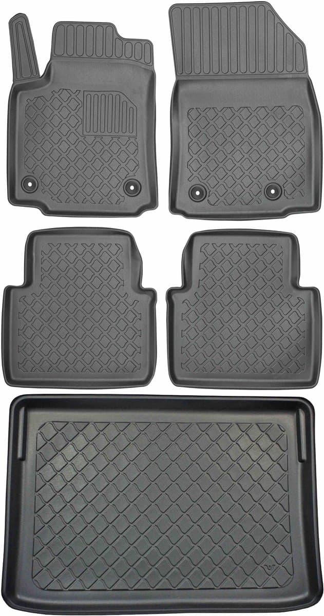 Aristar - Citroen C3 Aircross Crossover Bagagedrager en Vloermatten - Zwart - Ergonomisch