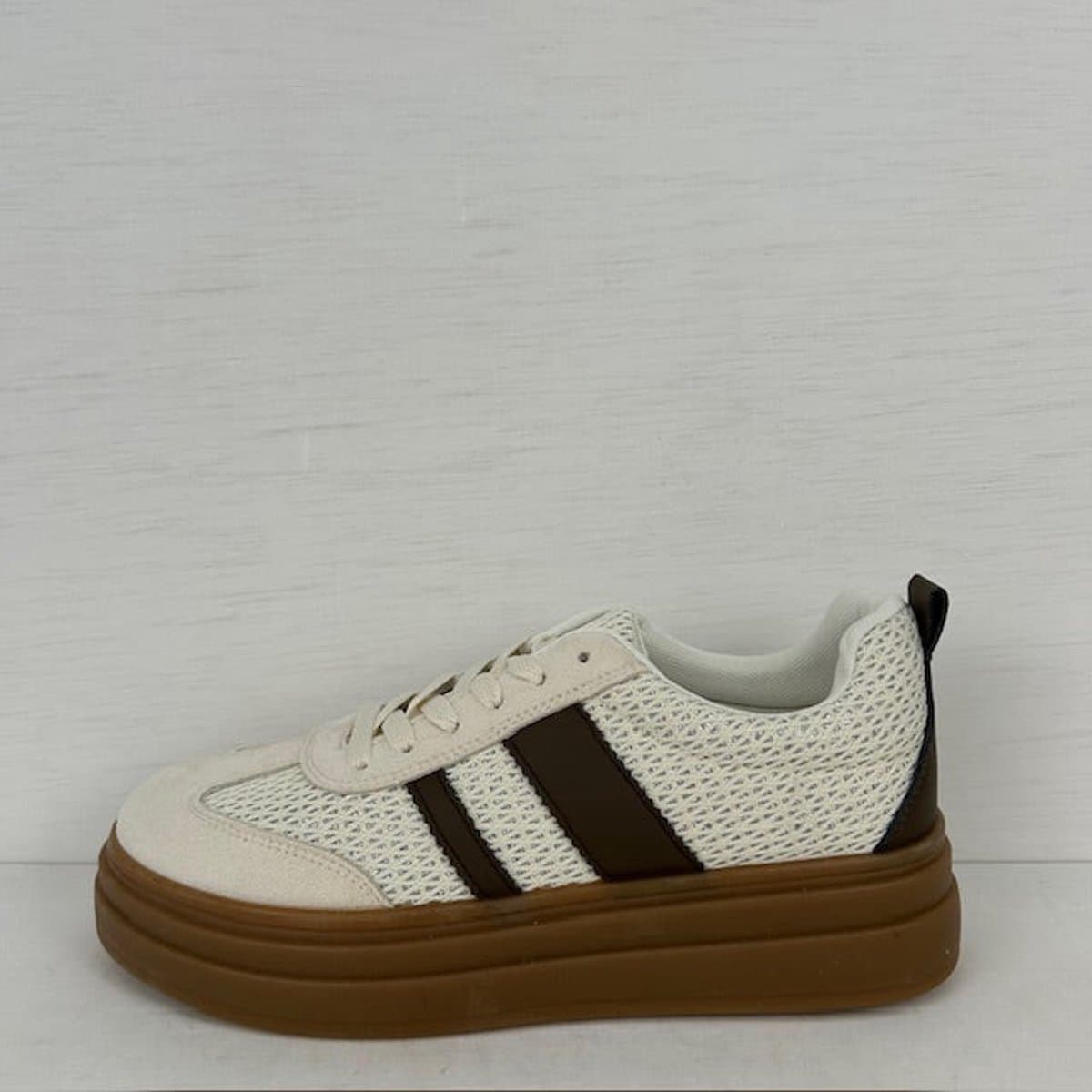 Retro sneakers met leuk design beige Beige / 37