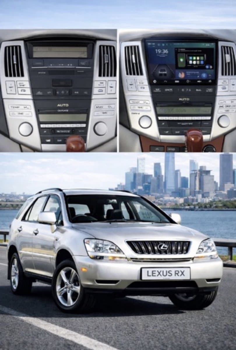 ADIVOX T2 9 inch geschikt voor Lexus RX300/330/350/400h 2003-2009 Android 15 CarPlay/Auto/Wifi/DSP/5G/DAB+