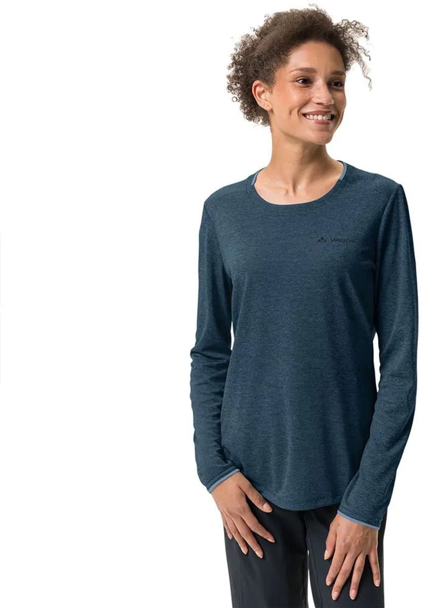 VAUDE Essential LS T-shirt, functioneel shirt, dames outdoor sport-t-shirt. Regular fit