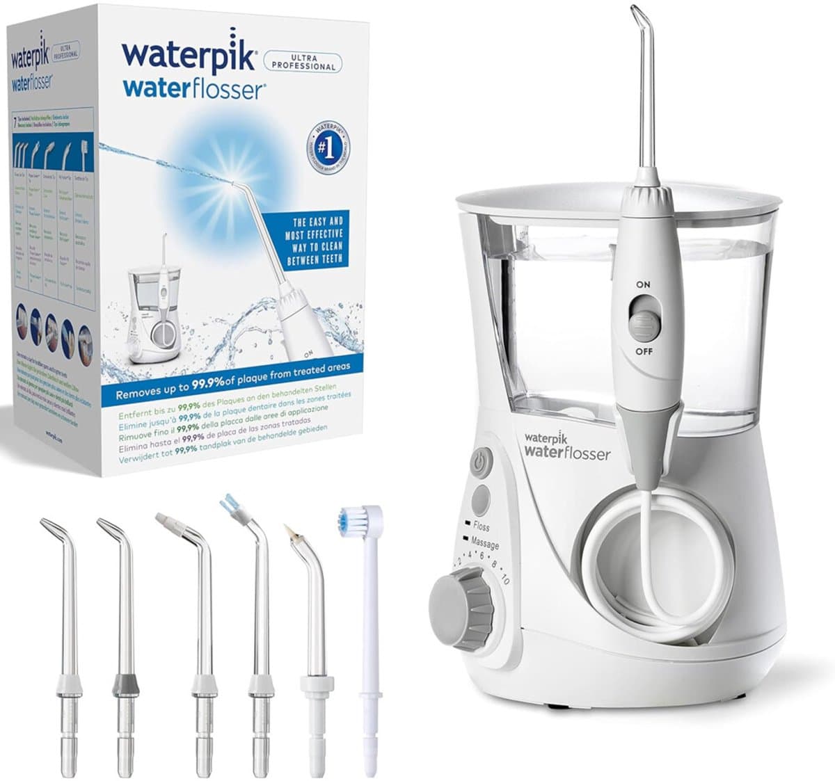 Waterpik Ultra Professional WF-660 – Waterflosser – Wit – 10 drukstanden – 6 opzetstukken