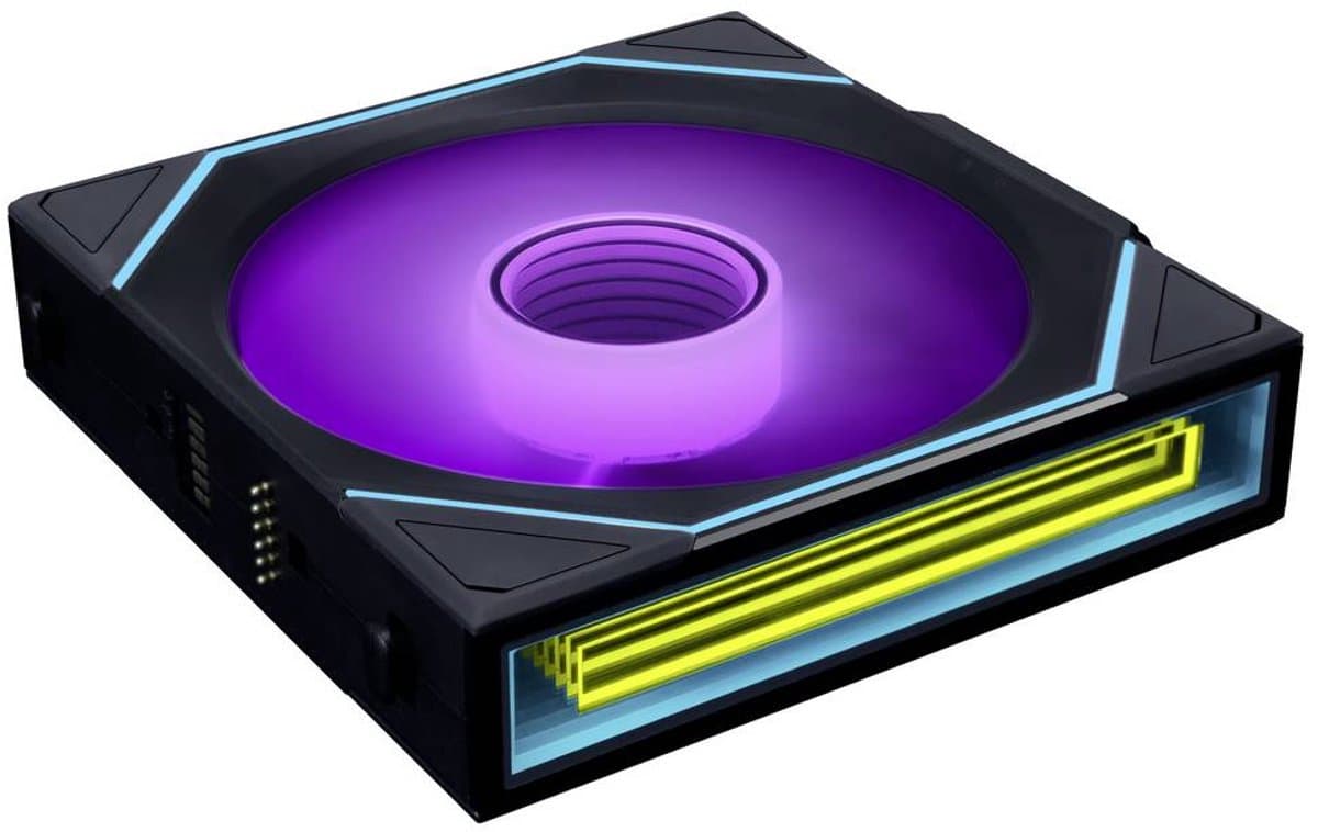 Lian Li UNI FAN SL-INF PC-ventilator Zwart (b x h x d) 120 x 28 x 122 mm