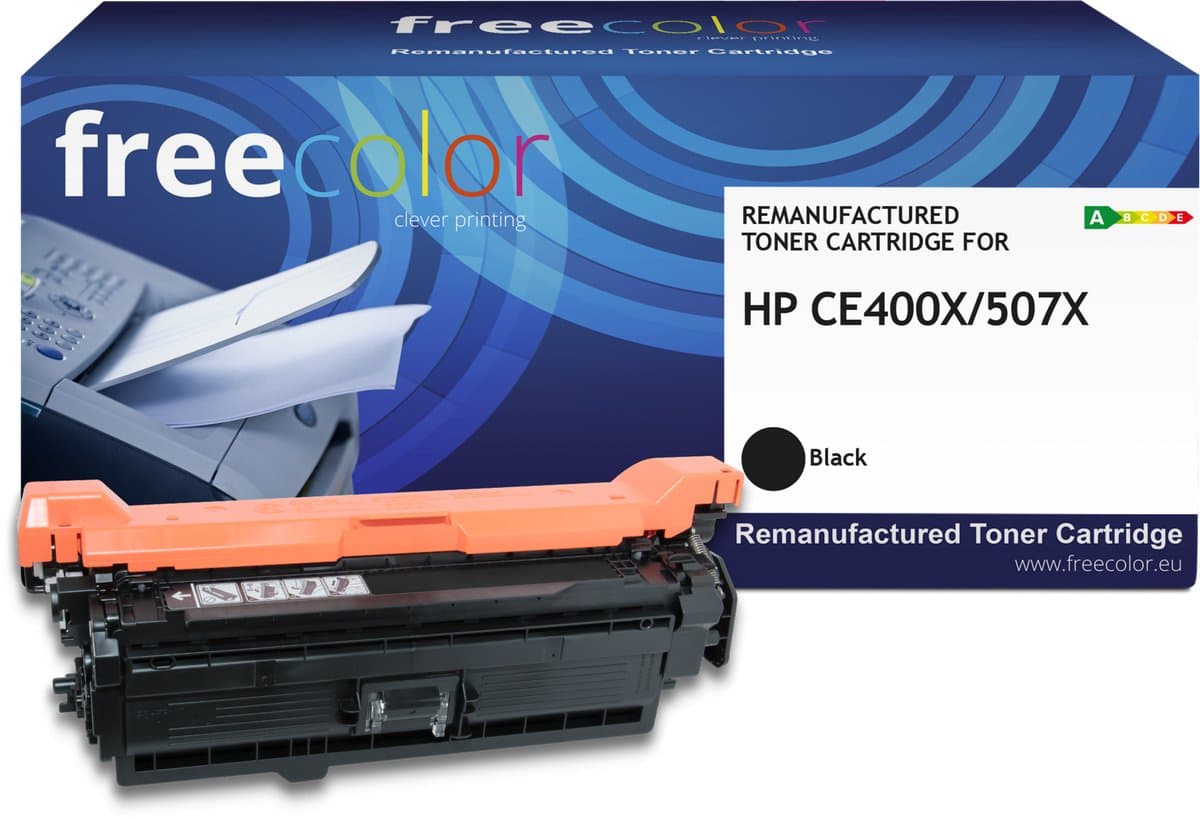Freecolor - Vervangt HP 507X (CE400X) Toner - Zwart - 11.000 pagina's - Compatible