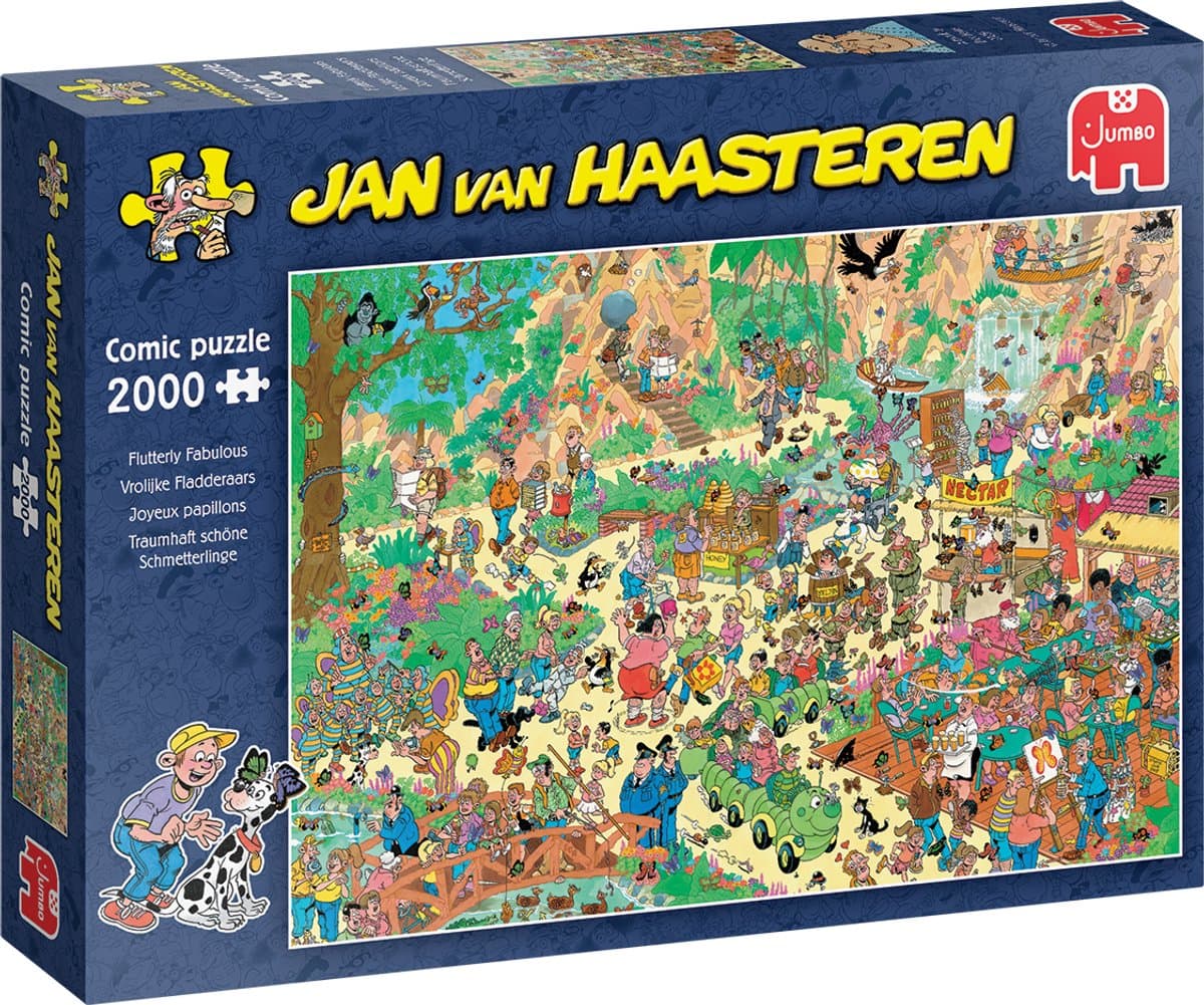 Jan van Haasteren - Vrolijke Fladderaars - 2000 stukjes puzzel - Legpuzzel volwassenen - Vanaf 12 jaar