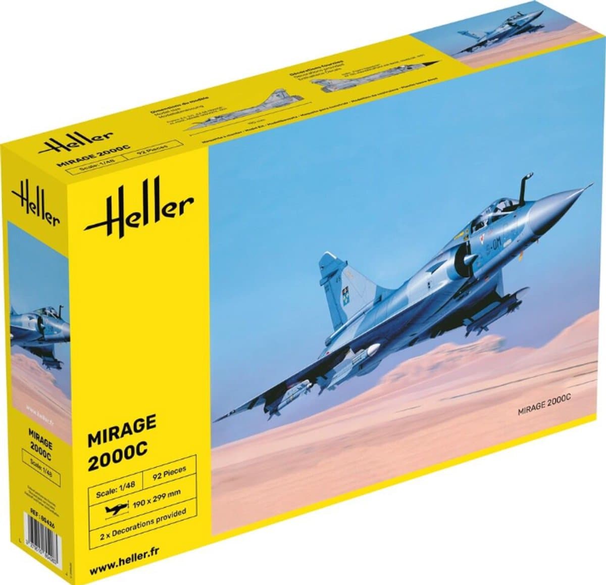 Heller Modelbouwpakket Militaire voertuigen - 80426 Mirage 2000 C Plastic - 1:48 - Modelbouw
