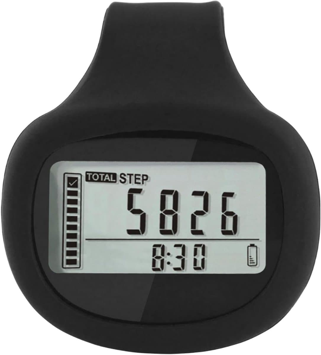 Stappenteller - Fitness tracker - Actief blijven - 3D Sensor technologie - 48x46x20 mm - Zwart