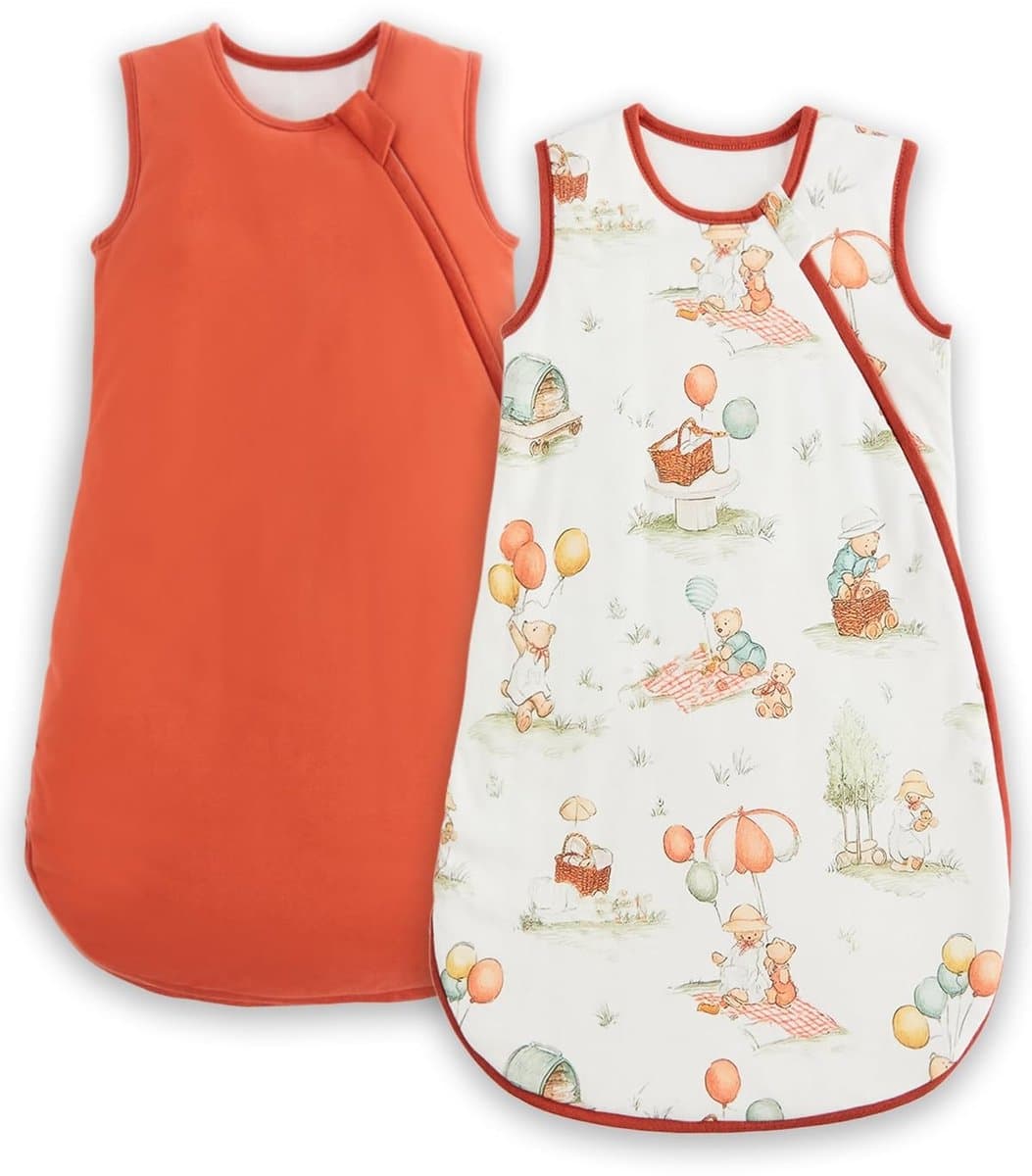 Omgoods - Baby Slaapzak 1.5 TOG, Katoenen Slaapzak, 2 Stuks - Unisex voor Pasgeborenen en Baby's 0-24 Maanden