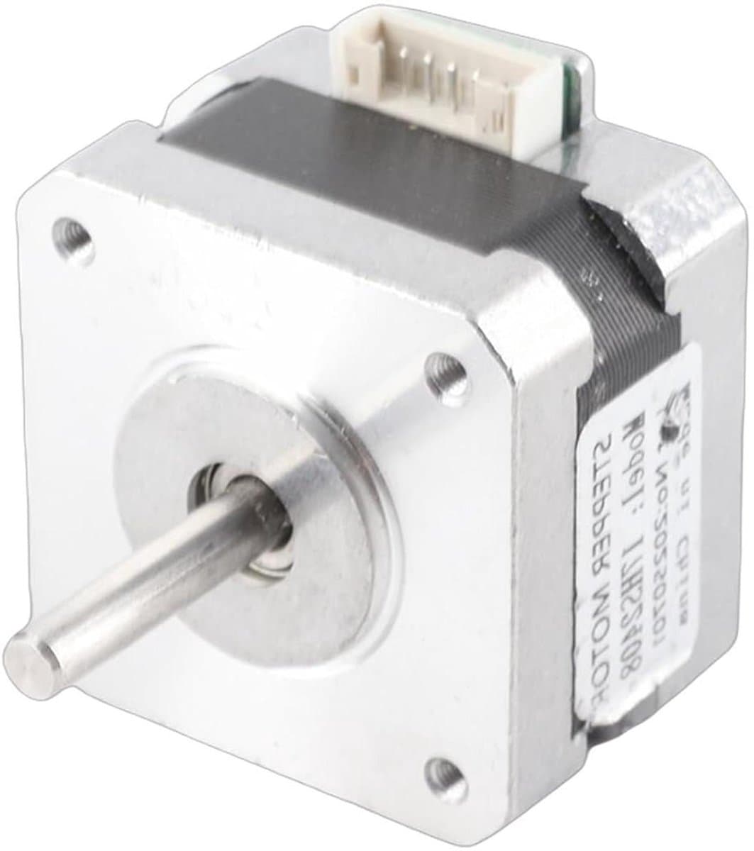 Stappenmotor 4 Draden - Elektromotor Printermotor - Precisie Beweging - Ruisonderdrukkingstechnologie - 8 x 6 x 5 cm - Zwart
