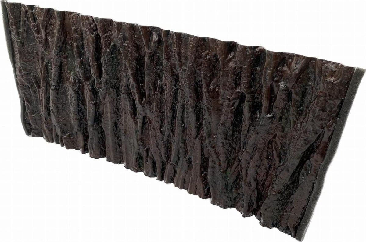 Aquarium Achterwand - Decoratie Wand - Aquarium Aankleden - Geen Lijm Nodig - 80 x 40 cm - Bruin