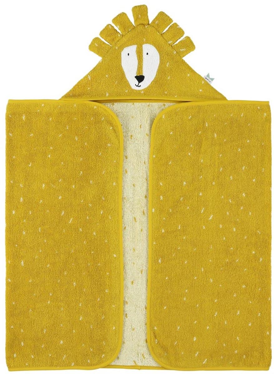 Trixie Badcape - Mr. Lion - 70x130cm - 100% Biologisch Katoen - Hooded Towel - Handig formaat