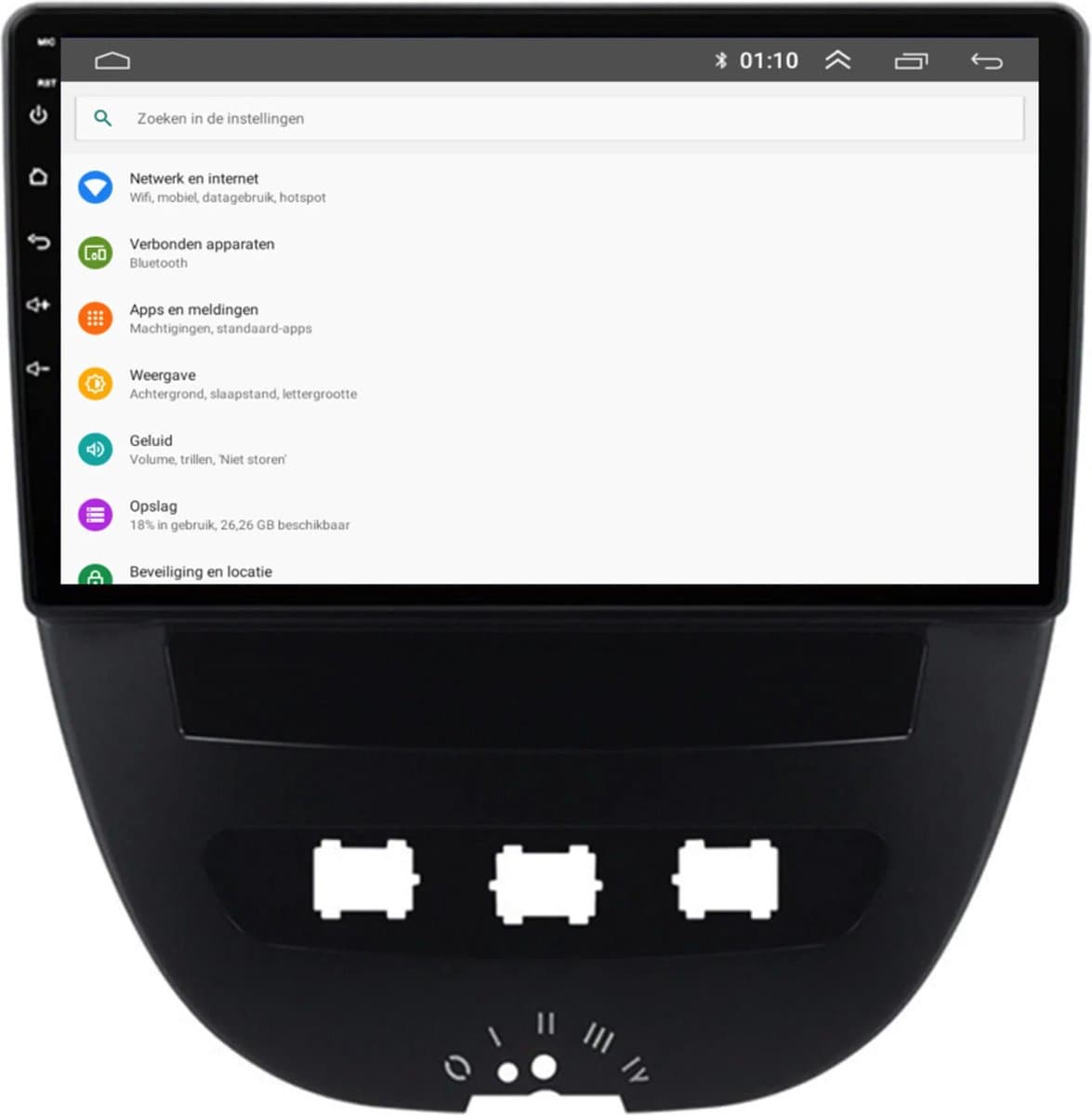 2023 Android Radio voor Citroën C1 (2005-2014) - Apple CarPlay, Android Auto, DAB+ Navigatie & Radio!