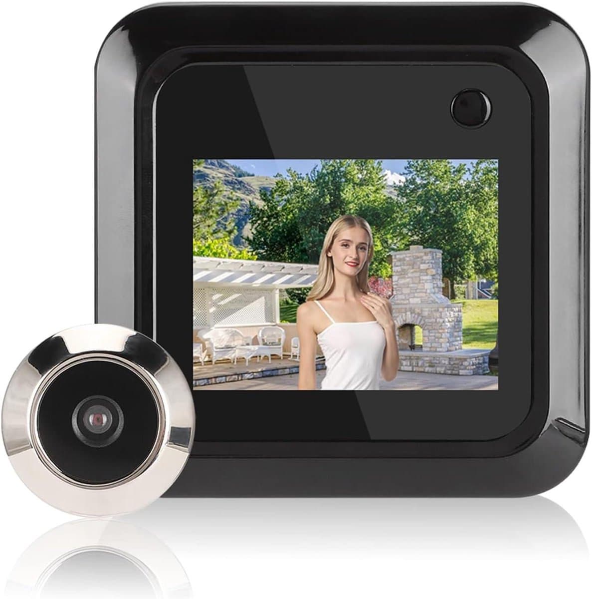 24 Inch TFT LCD-scherm Videodeurbel 03 MP 95° Groothoekcamera Ondersteuning Foto's Maken - Smart Door Viewer
