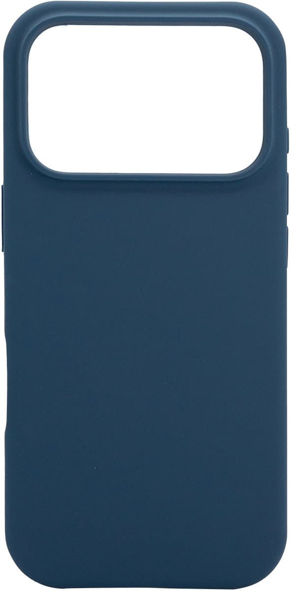 Trusmi CF33-104 - iPhone 17 Pro Max siliconen hoes – Donkerblauwe kleur, Slim Fit Beschermcase incl. N52 MagSafe Magneet, Slank Design, Schokbestendig, Anti-Vingerafdruk en Krasbestendig