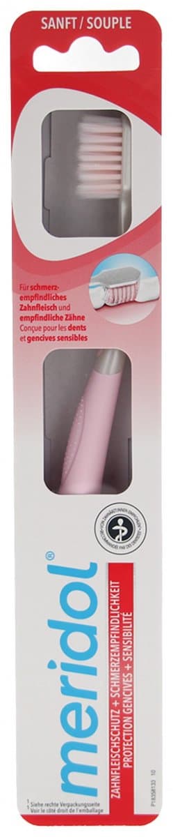 Meridol Complete Care Zachte Tandenborstel (Kleur : Roos)