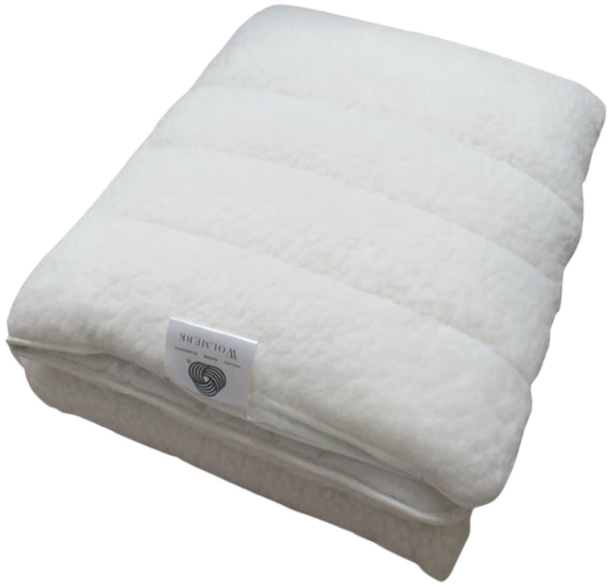 Princess 100% Wollen Vacht onderdeken/onderlegger van zuiver Texelse wol met Elastiek op de hoeken- Lits-jumeaux - Extra Breed-Extra Lang-200x220- cm