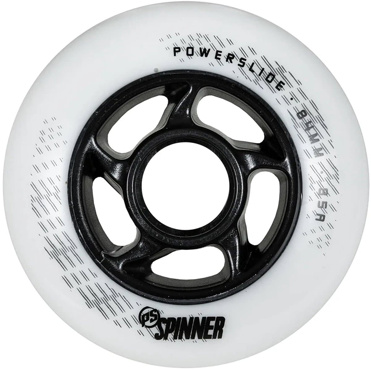 Powerslide Spinner 85a Wiel 4 Eenheden Wit 84 mm