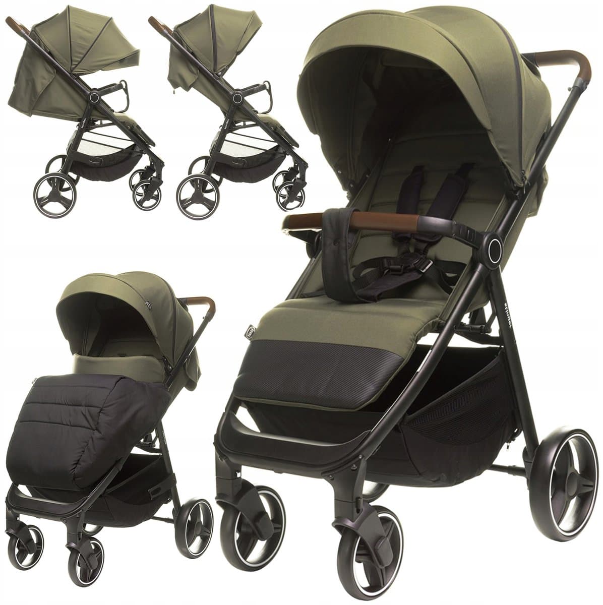 4Baby Stinger Kinderbuggy - Lichtgewicht, Grote Wielen, Verstelbaar tot 22kg