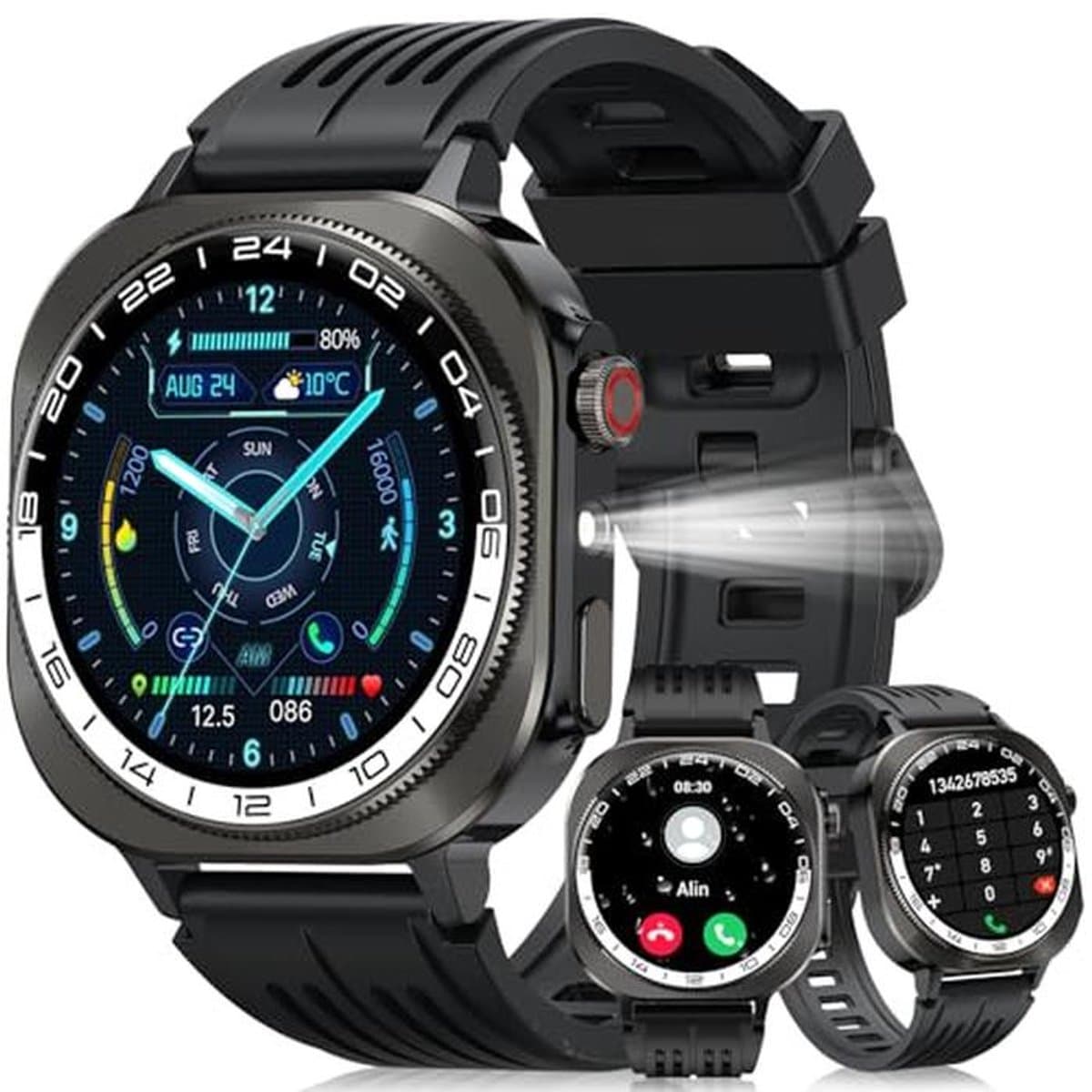 HD Smartwatch voor Dames en Heren met Bluetooth Functies